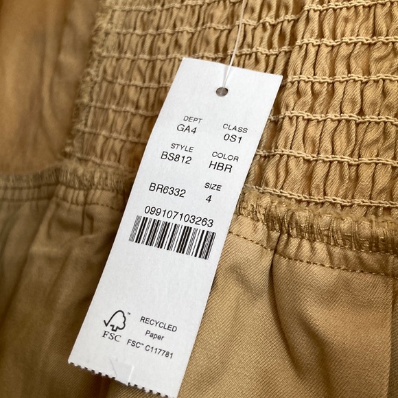 J. Crew Pleated Pinafore Chino Dress in Honey Brown - Picture 3 of 15